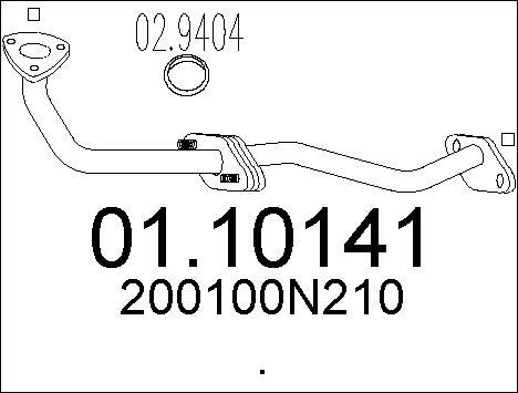 MTS 01.10141 - Tubo gas scarico www.autoricambit.com