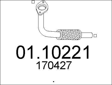 MTS 01.10221 - Tubo gas scarico www.autoricambit.com