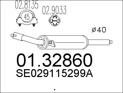 MTS 01.32860 - Silenziatore centrale www.autoricambit.com