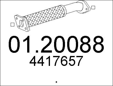 MTS 01.20088 - Tubo gas scarico www.autoricambit.com