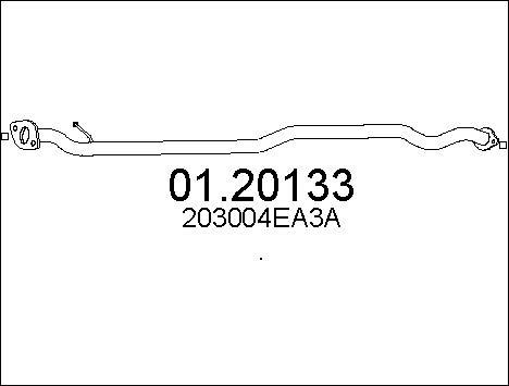 MTS 01.20133 - Tubo gas scarico www.autoricambit.com