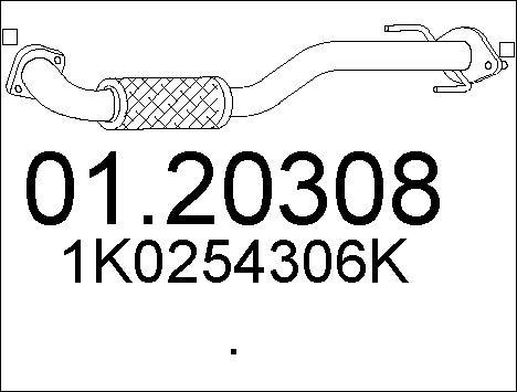 MTS 01.20308 - Tubo gas scarico www.autoricambit.com