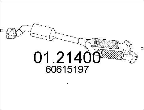 MTS 01.21400 - Tubo gas scarico www.autoricambit.com