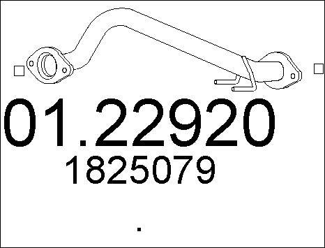 MTS 01.22920 - Tubo gas scarico www.autoricambit.com