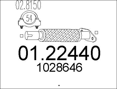 MTS 01.22440 - Tubo gas scarico www.autoricambit.com