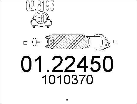 MTS 01.22450 - Tubo gas scarico www.autoricambit.com