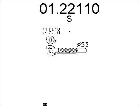 MTS 01.22110 - Tubo gas scarico www.autoricambit.com