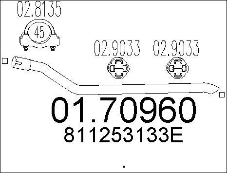 MTS 01.70960 - Tubo gas scarico www.autoricambit.com