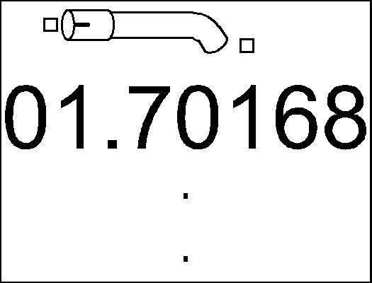 MTS 01.70168 - Tubo gas scarico www.autoricambit.com