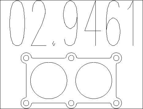 MTS 02.9461 - Guarnizione, Tubo gas scarico www.autoricambit.com