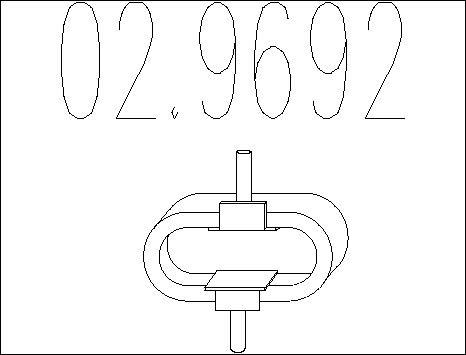 MTS 02.9692 - Supporto, Imp. gas scarico www.autoricambit.com