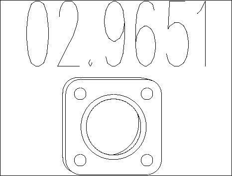 MTS 02.9651 - Guarnizione, Tubo gas scarico www.autoricambit.com