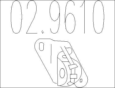 MTS 02.9610 - Supporto, Imp. gas scarico www.autoricambit.com