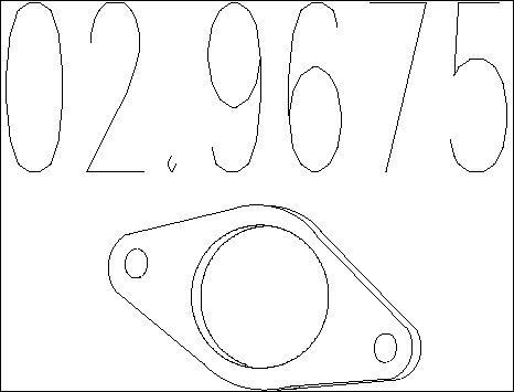 MTS 02.9675 - Guarnizione, Tubo gas scarico www.autoricambit.com