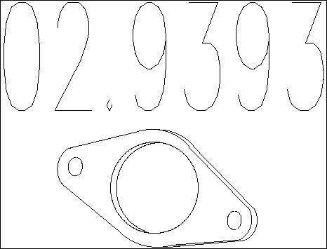 MTS 02.9393 - Guarnizione, Tubo gas scarico www.autoricambit.com