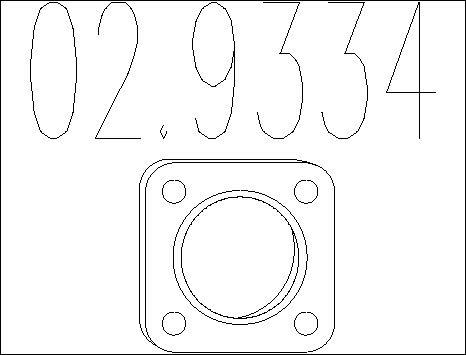 MTS 02.9334 - Guarnizione, Tubo gas scarico www.autoricambit.com