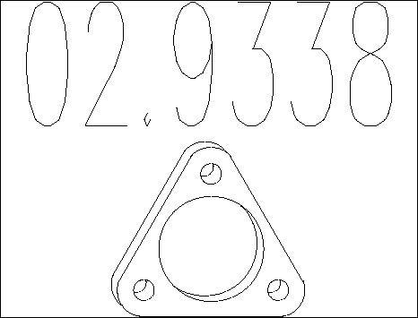 MTS 02.9338 - Guarnizione, Tubo gas scarico www.autoricambit.com