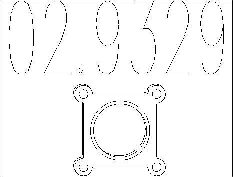 MTS 02.9329 - Guarnizione, Tubo gas scarico www.autoricambit.com