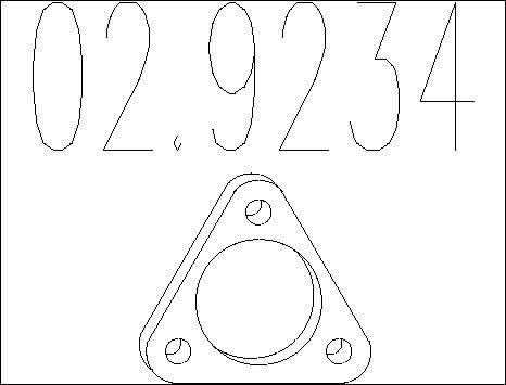 MTS 02.9234 - Guarnizione, Tubo gas scarico www.autoricambit.com