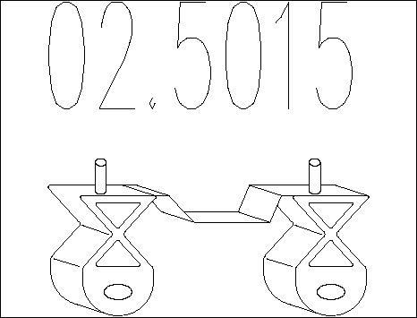 MTS 02.5015 - Supporto, Imp. gas scarico www.autoricambit.com
