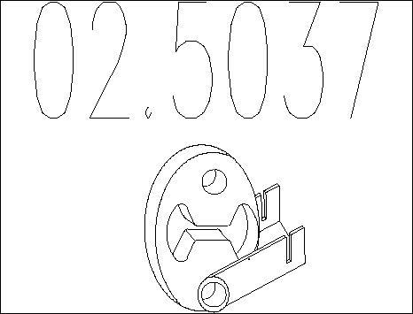 MTS 02.5037 - Supporto, Imp. gas scarico www.autoricambit.com