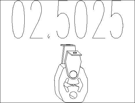MTS 02.5025 - Supporto, Imp. gas scarico www.autoricambit.com