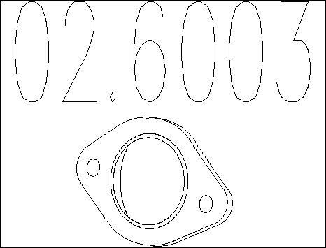 MTS 02.6003 - Guarnizione, Tubo gas scarico www.autoricambit.com