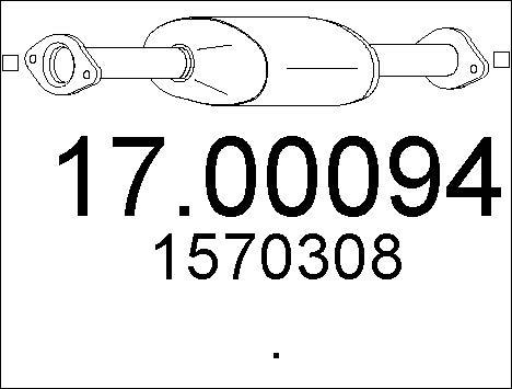 MTS 17.00094 - Filtro antiparticolato / particellare, Impianto gas scarico www.autoricambit.com