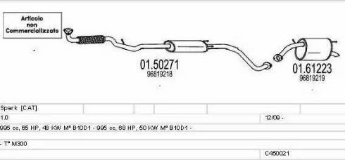 MTS C450021021556 - Impianto gas scarico www.autoricambit.com