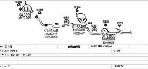 MTS C020350007697 - Impianto gas scarico www.autoricambit.com