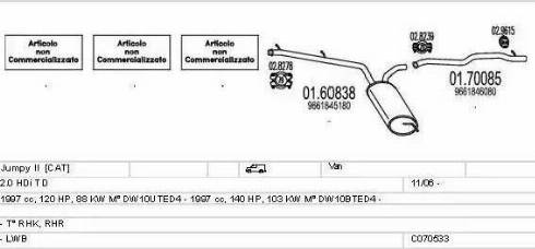 MTS C070533015671 - Impianto gas scarico www.autoricambit.com