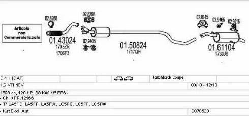 MTS C070523015651 - Impianto gas scarico www.autoricambit.com