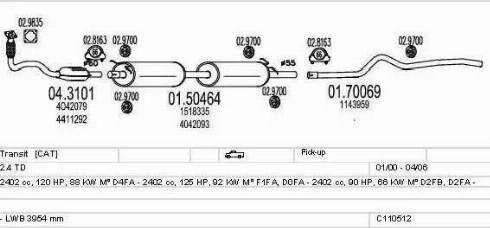 MTS C110512009117 - Impianto gas scarico www.autoricambit.com