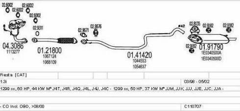 MTS C110707003860 - Impianto gas scarico www.autoricambit.com