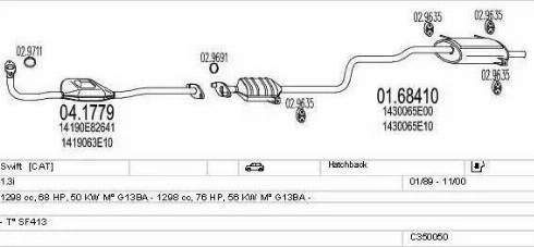 MTS C350050009217 - Impianto gas scarico www.autoricambit.com