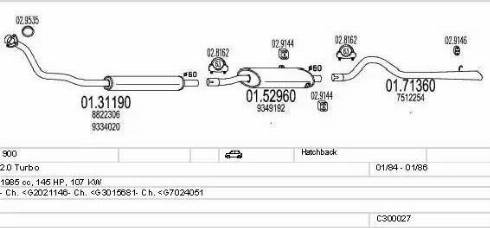 MTS C300027003621 - Impianto gas scarico www.autoricambit.com