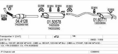 MTS C380610004136 - Impianto gas scarico www.autoricambit.com