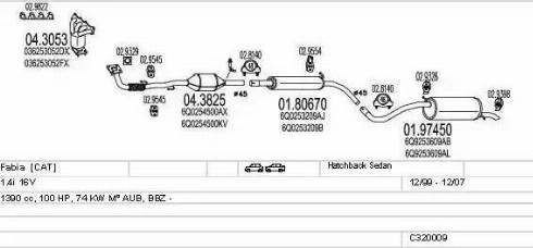 MTS C320009004767 - Impianto gas scarico www.autoricambit.com