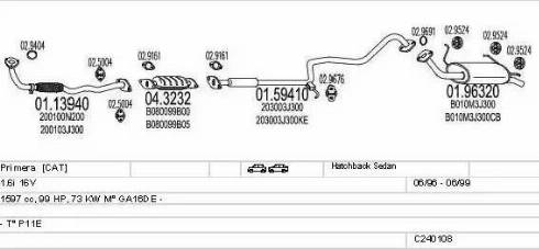 MTS C240108004584 - Impianto gas scarico www.autoricambit.com