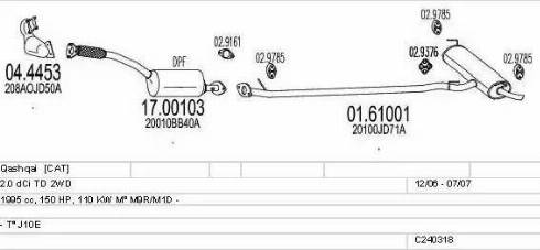 MTS C240318022547 - Impianto gas scarico www.autoricambit.com