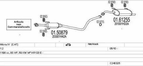 MTS C240325026565 - Impianto gas scarico www.autoricambit.com