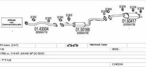 MTS C240234007770 - Impianto gas scarico www.autoricambit.com