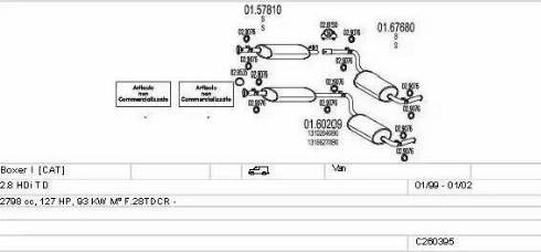 MTS C260395005530 - Impianto gas scarico www.autoricambit.com