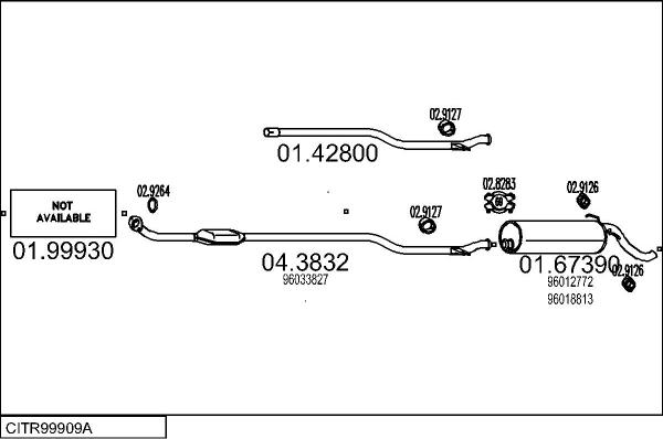 MTS CITR99909A028871 - Impianto gas scarico www.autoricambit.com