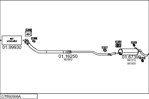 MTS CITR92909A017427 - Impianto gas scarico www.autoricambit.com