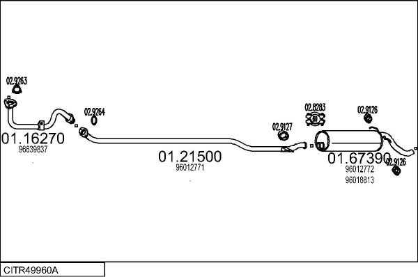 MTS CITR49960A028869 - Impianto gas scarico www.autoricambit.com