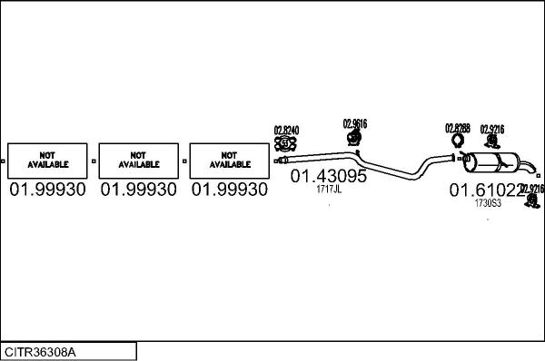 MTS CITR36308A132706 - Impianto gas scarico www.autoricambit.com