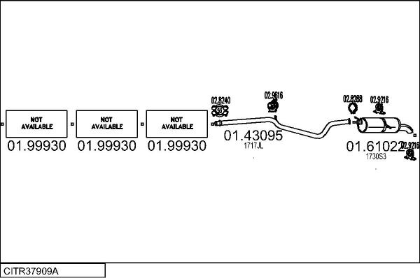 MTS CITR37909A018338 - Impianto gas scarico www.autoricambit.com