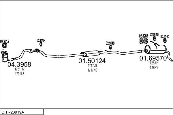 MTS CITR23919A027771 - Impianto gas scarico www.autoricambit.com