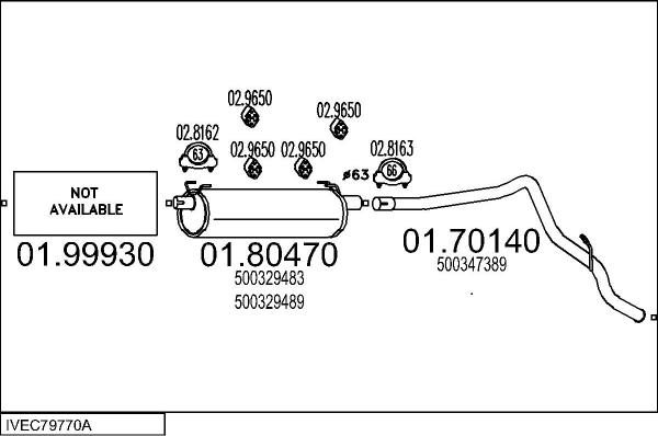 MTS IVEC79770A034168 - Impianto gas scarico www.autoricambit.com